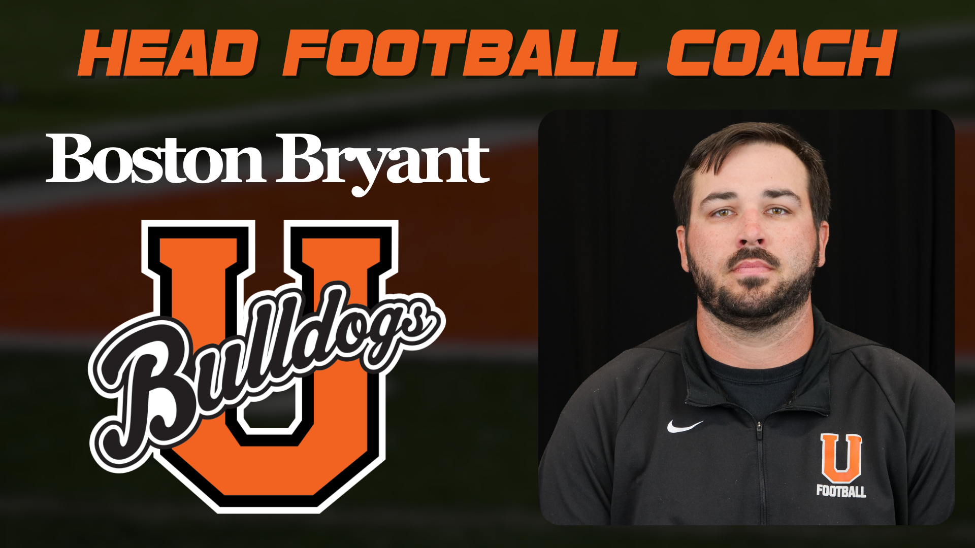 Boston Bryant named Union&rsquo;s head football coach