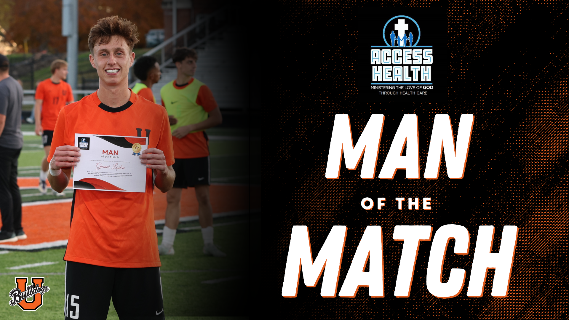 Access Health Man of the Match: Gianni Loska