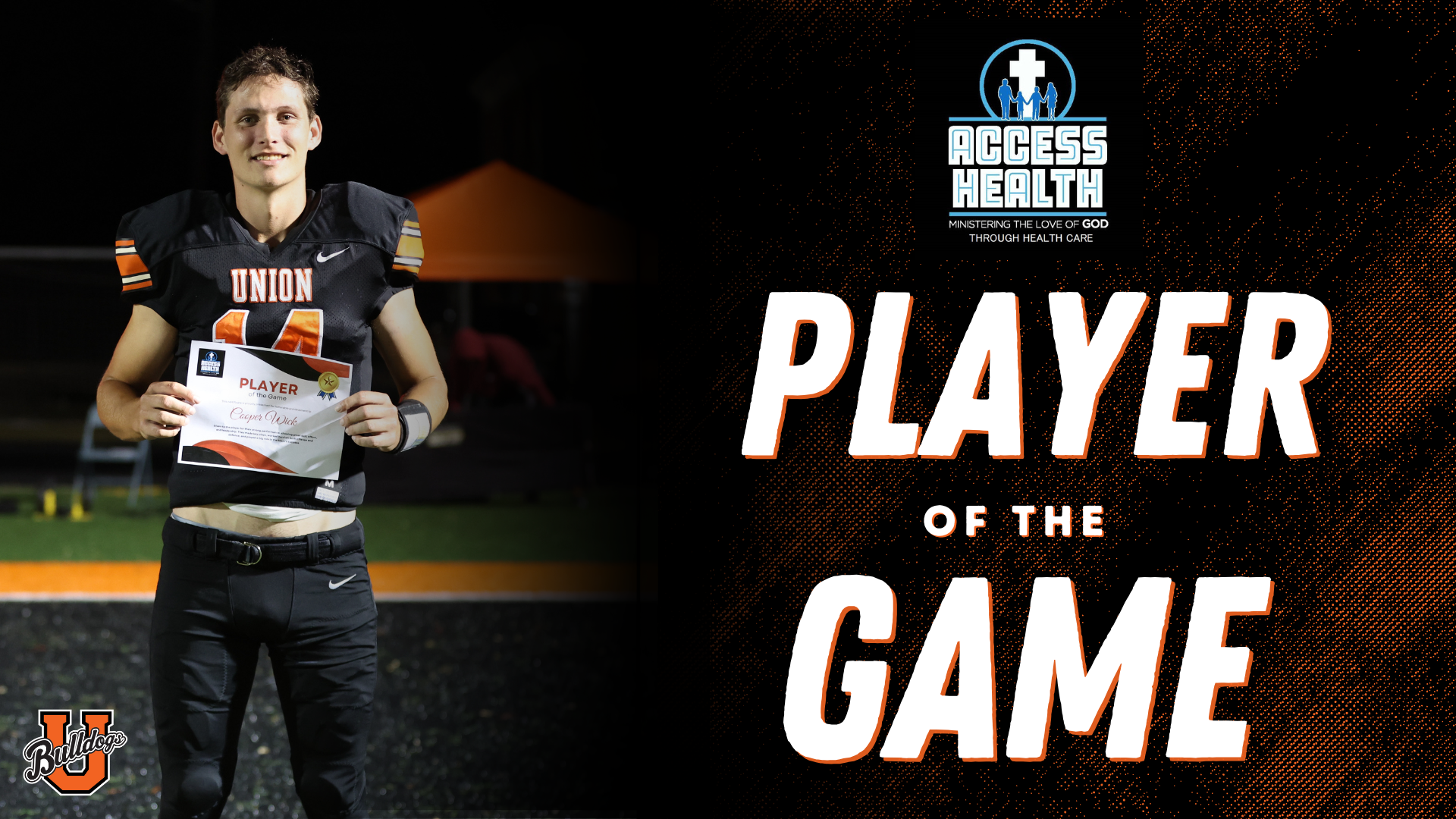 Access Health Players of the Game: Cooper Wick