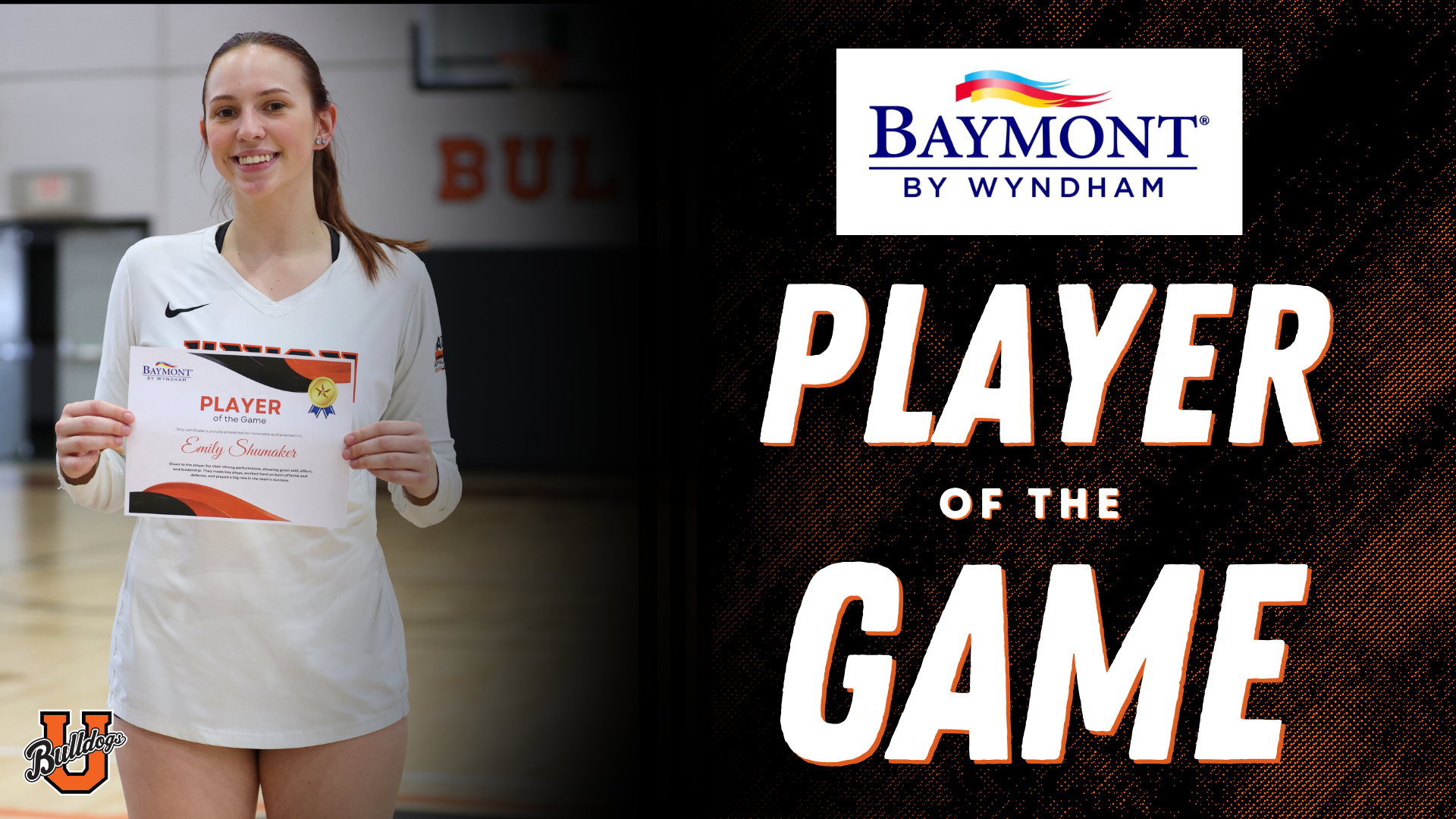 Baymont Inn Player of the Game: Emily Shumaker