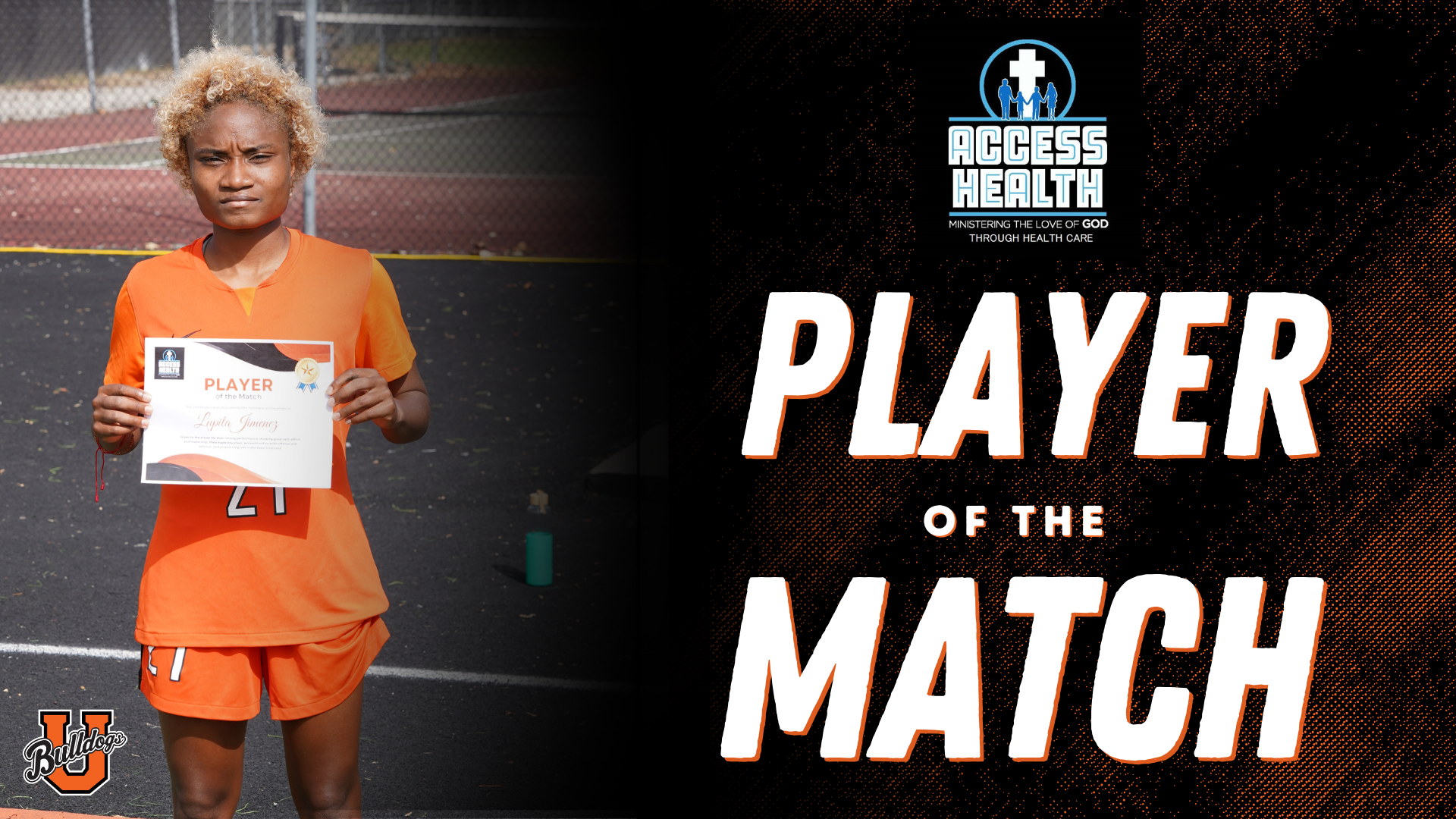 Access Player of the Match: Lupita Jimenez